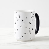Een zwart-wit foto van een zwerm vogels magische mok (Voorkant rechts)