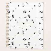 Een zwart-wit foto van een zwerm vogels planner (Voorkant)