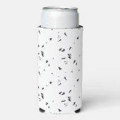 Een zwart-wit foto van een zwerm vogels seltzer blikjeskoeler (Seltzer Voorkant)