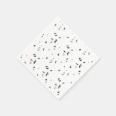 Een zwart-wit foto van een zwerm vogels servet (Hoek)