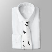 Een zwart-wit foto van een zwerm vogels stropdas (Gebonden)