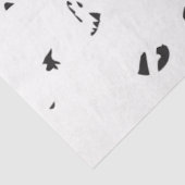 Een zwart-wit foto van een zwerm vogels tissuepapier (Detail)