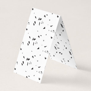 Een zwart-wit foto van een zwerm vogels visitekaartje