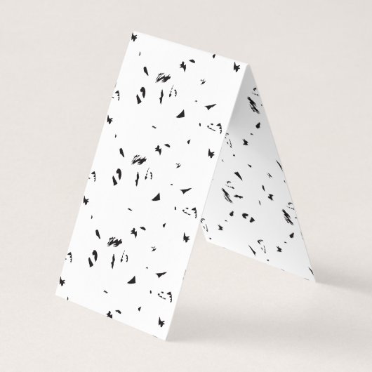 Een zwart-wit foto van een zwerm vogels visitekaartje (Achterkant)