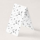 Een zwart-wit foto van een zwerm vogels visitekaartje (Voorkant)