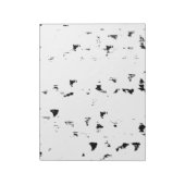 Een zwart-wit foto van regendruppels notitieblok (Linkerzijde)