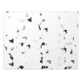 Een zwart-wit foto van regendruppels notitieblok (Voorkant)