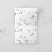 Een zwart-wit foto van sneeuwvlokken bedankkaart (Binnen)