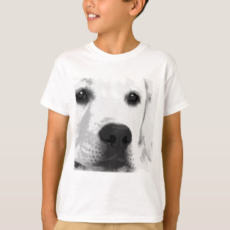Een zwart-wit labrador-terugzetapparaat t-shirt