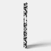 Een zwart-wit paisley patroon Case-Mate iPhone case (Achterkant / Rechts)