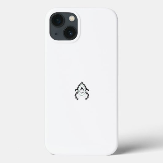 Een zwart-wit patroon met groene accenten Case-Mate iPhone case (Achterkant)