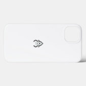 Een zwart-wit patroon met groene accenten Case-Mate iPhone case (Achterkant (horizontaal))