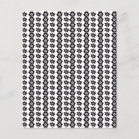 Een zwart-witte achtergrond met veel stippen flyer (Voorkant)
