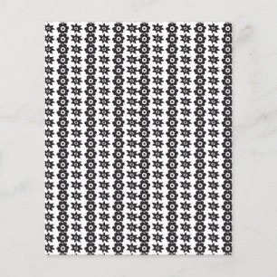Een zwart-witte achtergrond met veel stippen flyer