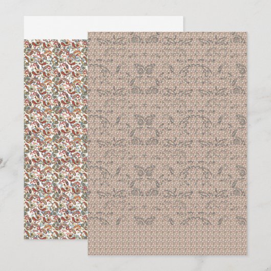 Een zwarte achtergrond met een rood, groen en blau kaart (Voorkant / Achterkant)