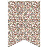 een zwarte achtergrond met een rood, groen en blau vlaggetjes (Derde vlag)