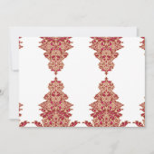 Een zwarte achtergrond met een rood patroon erop kaart (Voorkant)