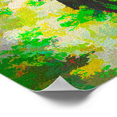 Een zwarte bastaardhond genaamd Smokey Kleurvariat Poster (Hoek)