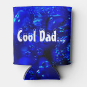 Een zwarte en blauwe booras van water blikjeskoeler (Voorkant)