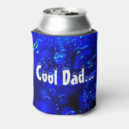 Een zwarte en blauwe booras van water blikjeskoeler