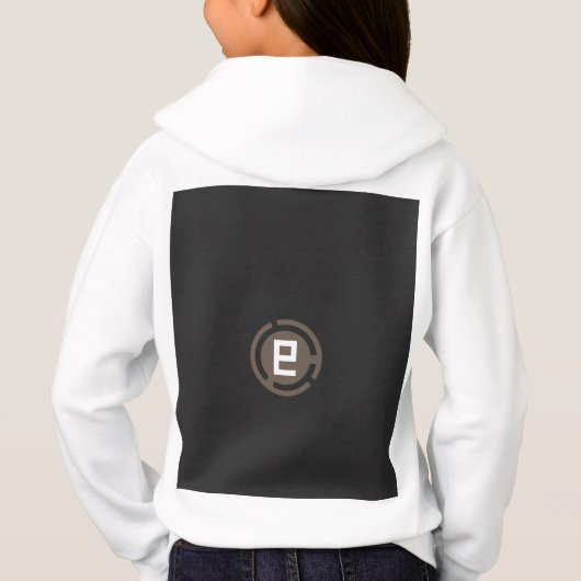 Een zwarte en bruine logo met de letter 9 (Achterkant)