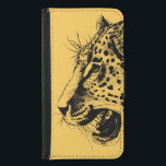 Een zwarte en gele handtekening van de luipaard<br><div class="desc">Een realistische zwarte en gele luipaard tekening. Rol kijkt zwarte vlekken met zijn mond open en roerend,  en laat zijn tanden zien. Erg vriendelijk en mooi.</div>