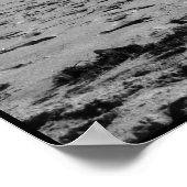 Een zwarte en witte doorsnede poster (Hoek)