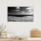 Een zwarte en witte doorsnede poster (Keuken)