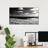 Een zwarte en witte doorsnede poster (Thuiskantoor)