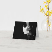 Een zwarte gitaar kaart (Gele Bloem)