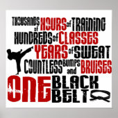 ÉÉN zwarte gordel 2 Poster (Voorkant)