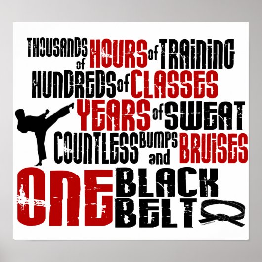 ÉÉN zwarte gordel 2 Poster (Voorkant)