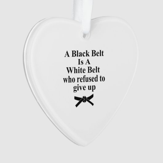 een zwarte gordel is een wit karaat tae kwon . ornament (voorkant)