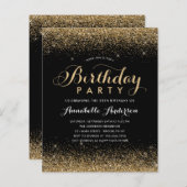 Een zwarte goudglitter bespaart elke dag (Voorkant / Achterkant)