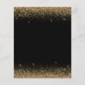 Een zwarte goudglitter bespaart elke dag (Achterkant)