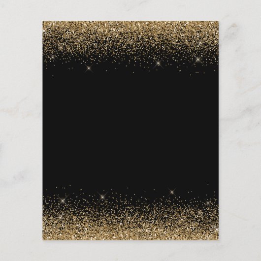 Een zwarte goudglitter bespaart elke dag (Achterkant)