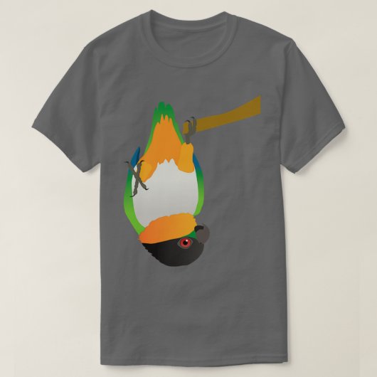 Een zwarte kaïde die naar boven hangt, digitaal t-shirt (Design voorkant)