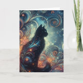 Een zwarte kat kaart (Voorkant)