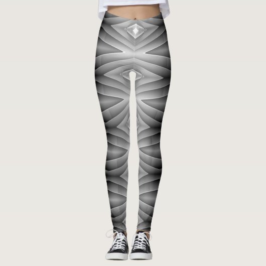 Een zwarte klassieke "Ratti_Creative_Arts" Legging (Voorkant)