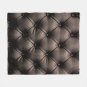 Een zwarte lederen kussenachtergrond, vanaf een au fleece deken (Voorkant (Horizontaal))