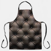 Een zwarte lederen kussenachtergrond, vanaf een au schort (Voorkant)