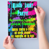 Een zwarte lichtpartij, sociaal centrum 8... flyer (Hand)