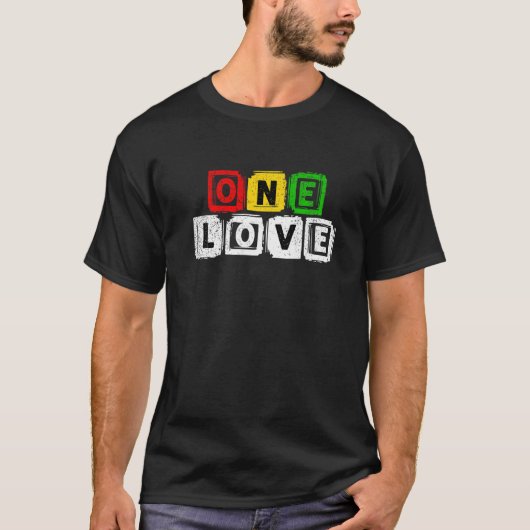 Eén zwarte liefdesgeschiedenis maand BLM Melanin A T-shirt (Voorkant)