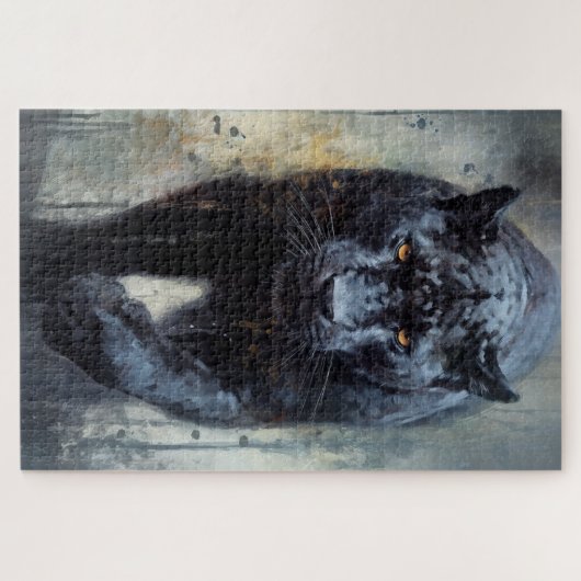 Een zwarte panter puzzel (Horizontaal)