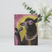 Een Zwarte Schaap Rockt Briefkaart (Staand voorkant)