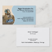 Een zwarte septische tank installeren visitekaartje (Voorkant / Achterkant)