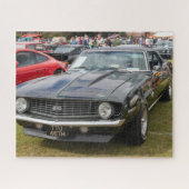 Een zwarte serie 1 Chevrolet Camaro Legpuzzel (Horizontaal)