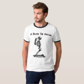 een zwarte stropdas t-shirt (Voorkant volledig)