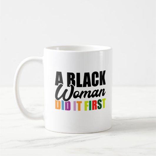 Een zwarte vrouw deed het eerst koffiemok (Links)