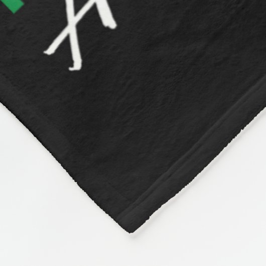 Een zwarte vrouw spreekt, luistert en leert Afro W Fleece Deken (Hoek)